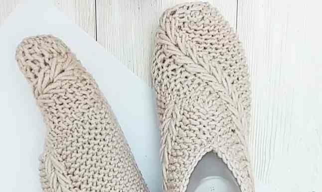 Тапочки-следки спицями за пару годин. Майстер-клас