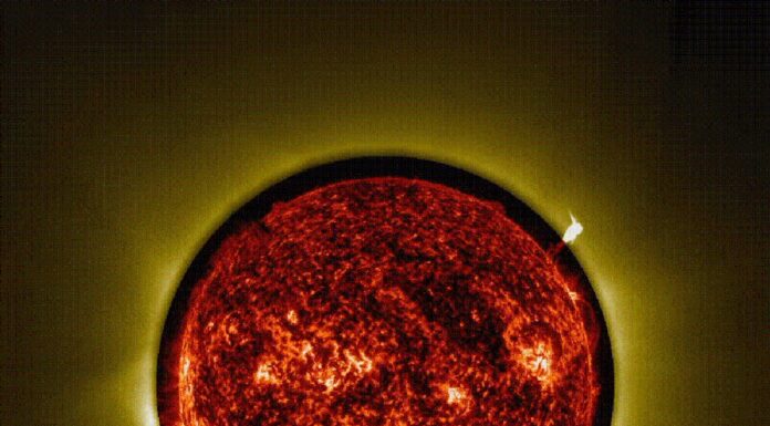 Різкі сонячні спалахи, зафіксовані на новому кадрі ESA