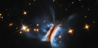 Astrónomos descubren un gigantesco disco protoplanetario en forma de sándwich