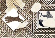 Втрачена Мозаїка Виявила Перше Зображення Жінки-Гладіатора, Що Полює на Звірів